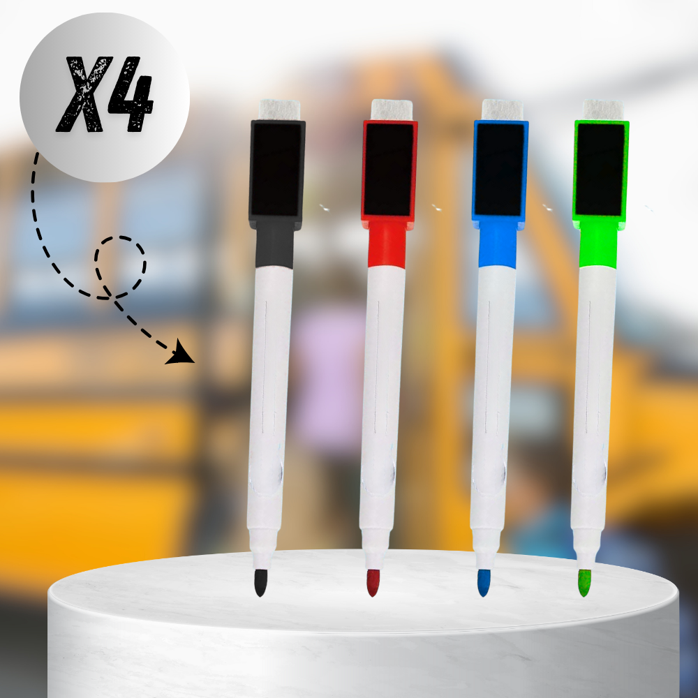 markery do tablicy suchościeralnej z magnesem suchościeralne pisaki 4szt