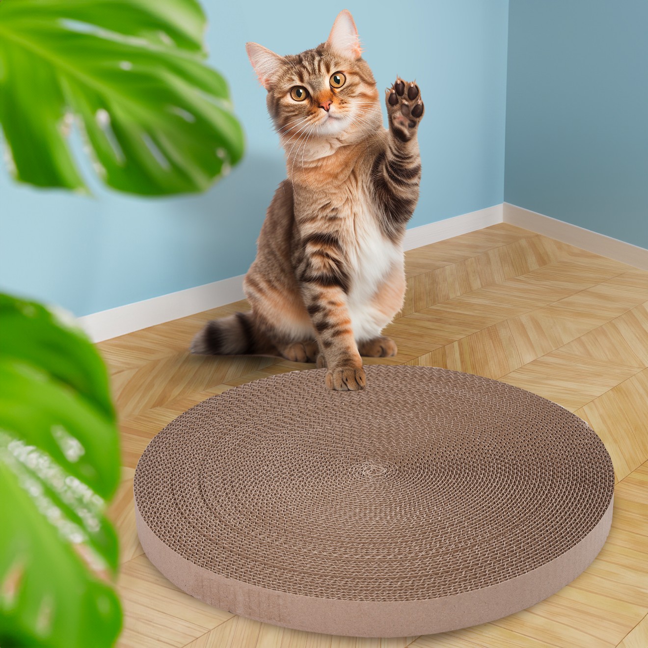 wkład do drapaka drapak z tektury tekturowy okrągły duży wymienny kartonowy