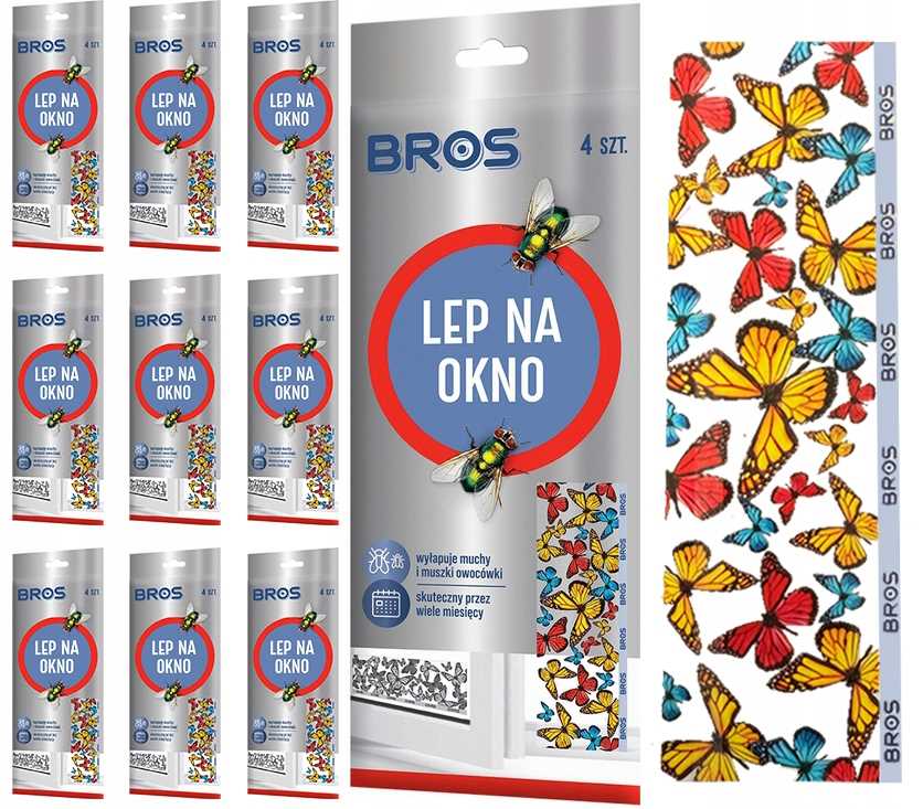 bros - lep na okno 4-pak - 10 op.