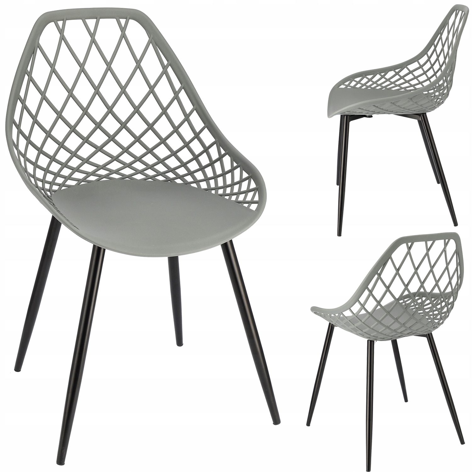 krzesło aranda szare + czarne nogi (nowy kod 15.10.2025)