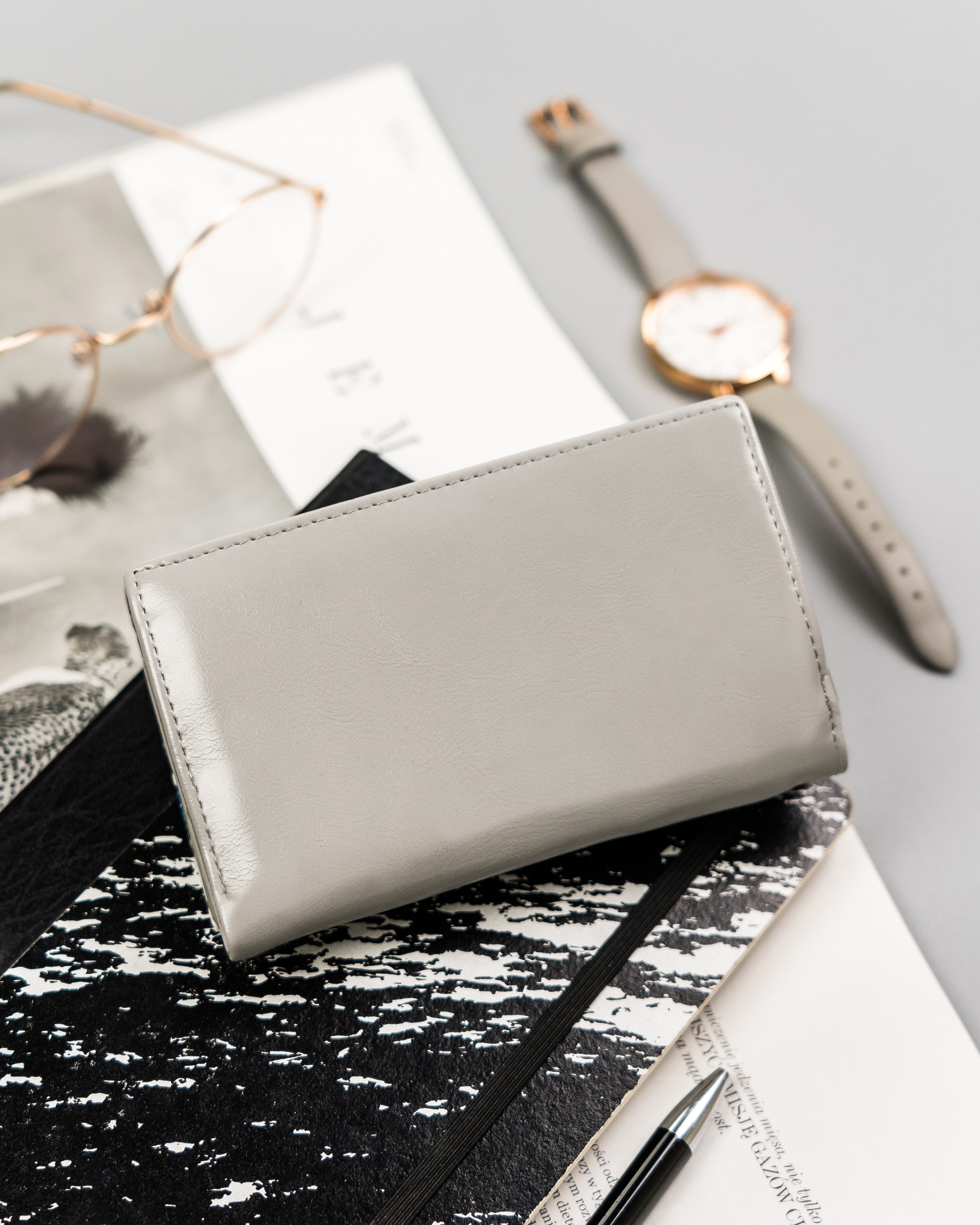 portfel damski skóra+pu pn29-fl-bl-multi