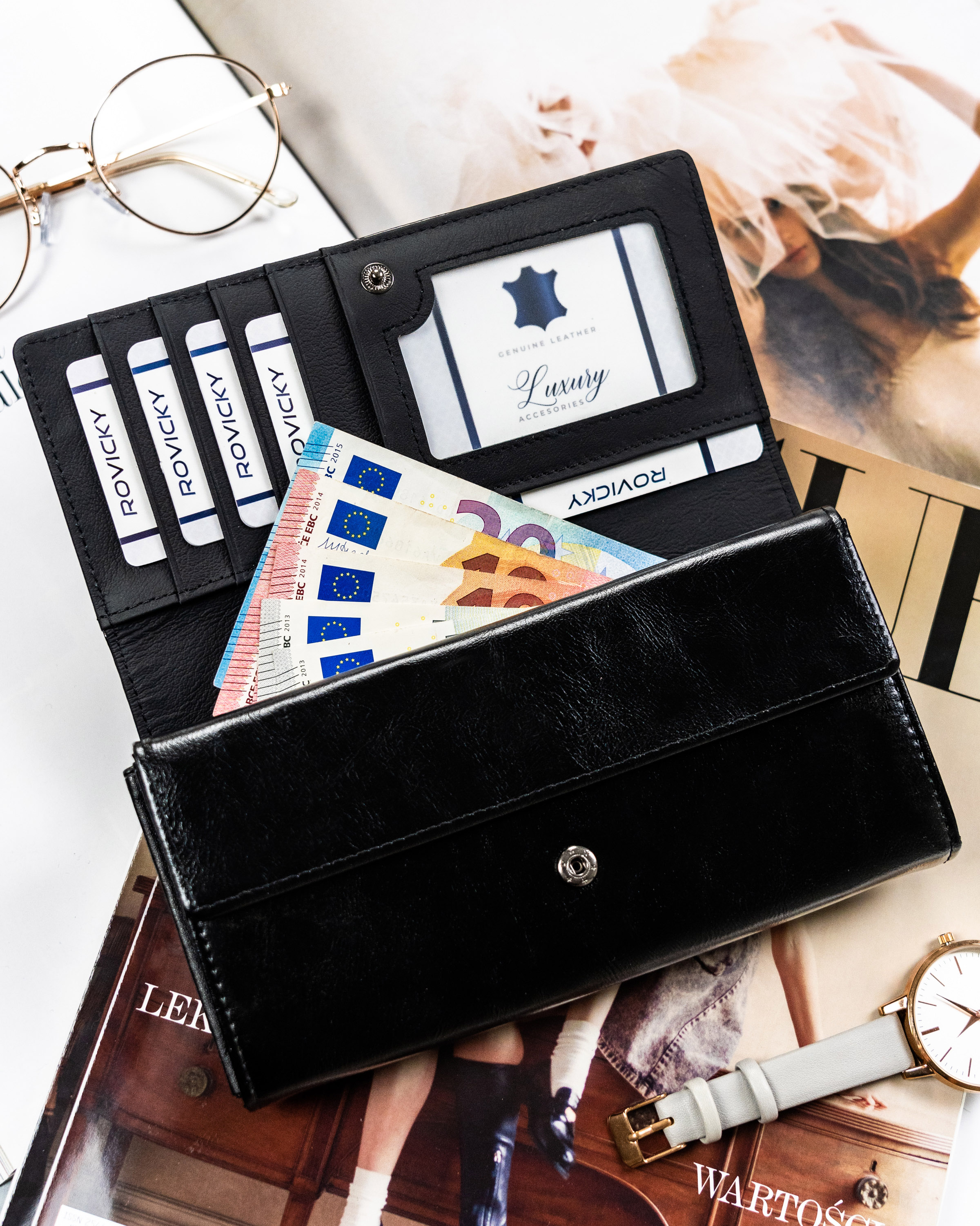 portfel damski skóra + pu pn22-ym-bl-1376 purple