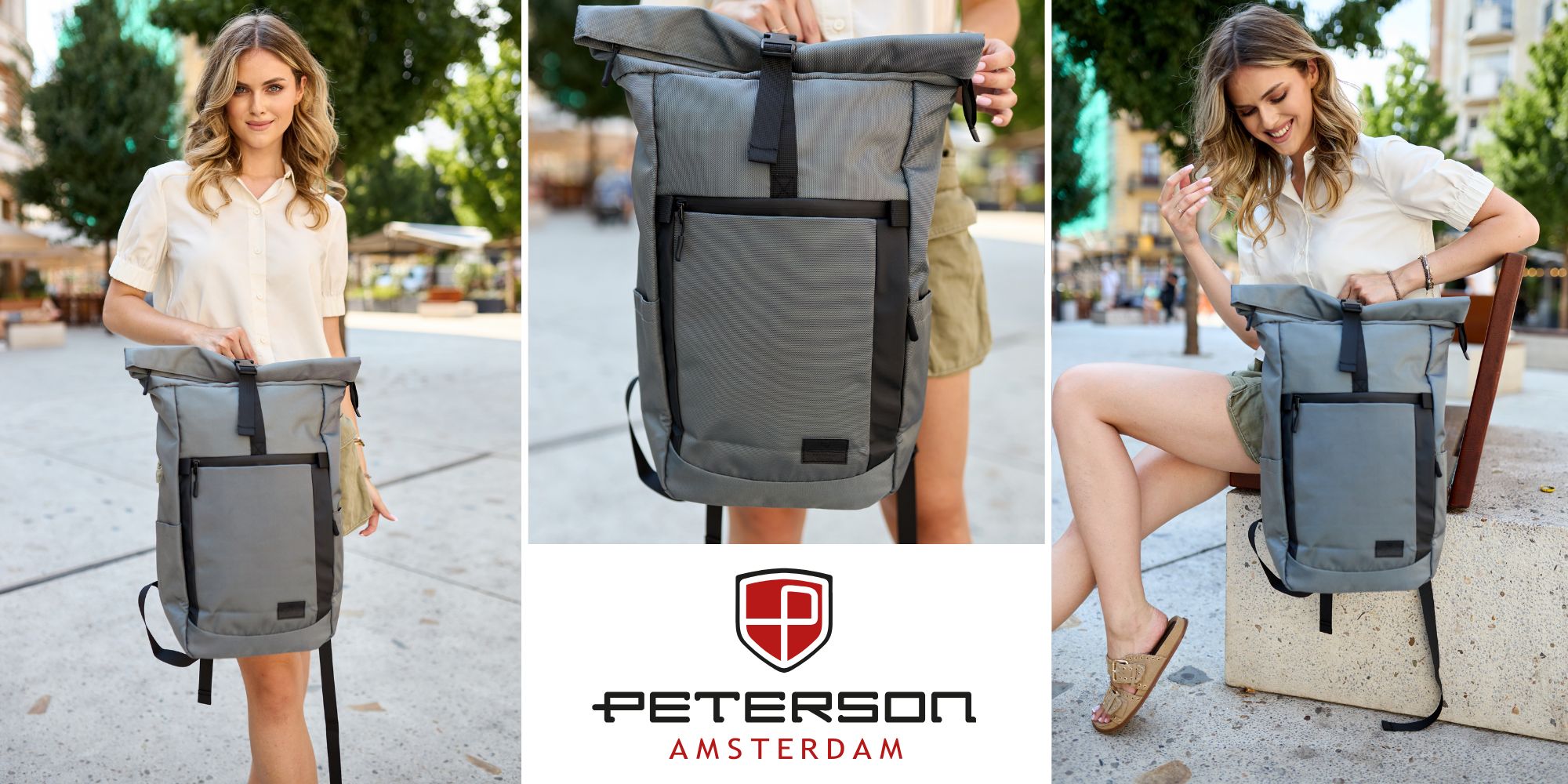 plecak miejski ptn rio-9091 gray