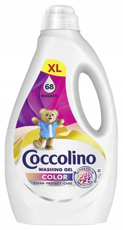 coccolino color xl żel do prania kolorowych tkanin 68 prań 2,72l
