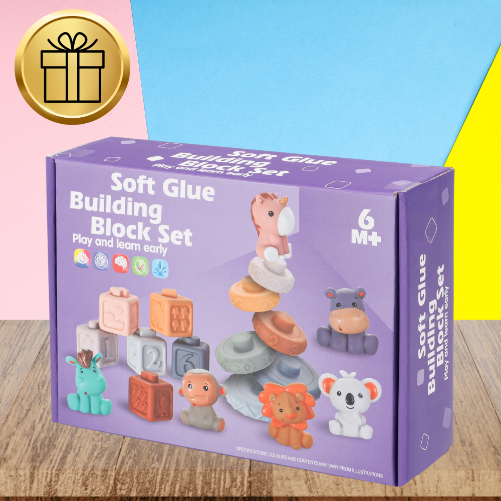 miękkie kreatywne klocki sensoryczne dla niemowląt dzieci funkcja gryzaka