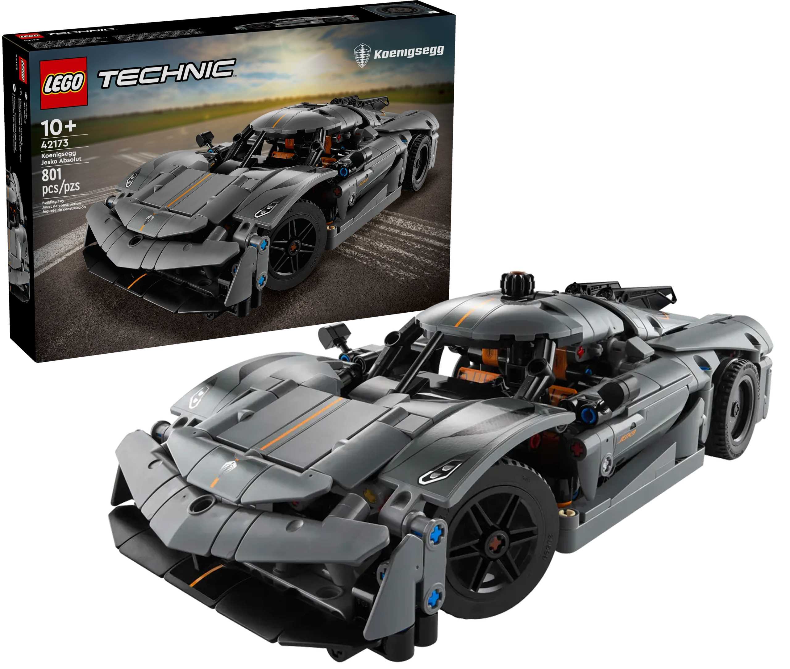 42173 - lego technic - szary hipersamochód koenigsegg jesko absolut