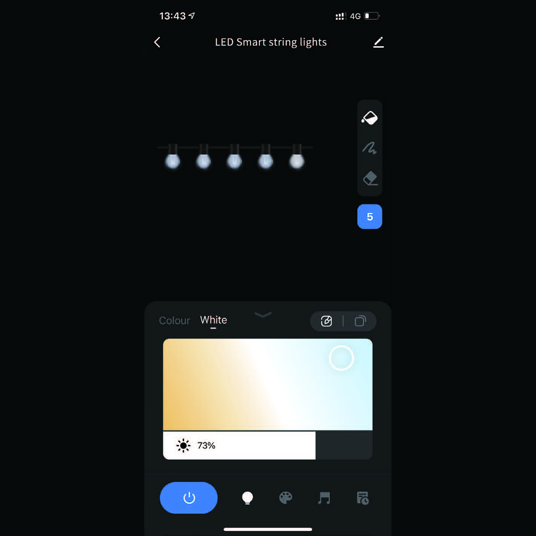 girlanda led sterowana 13,5m świetlna wielokolorowa smart z aplikacją tuya