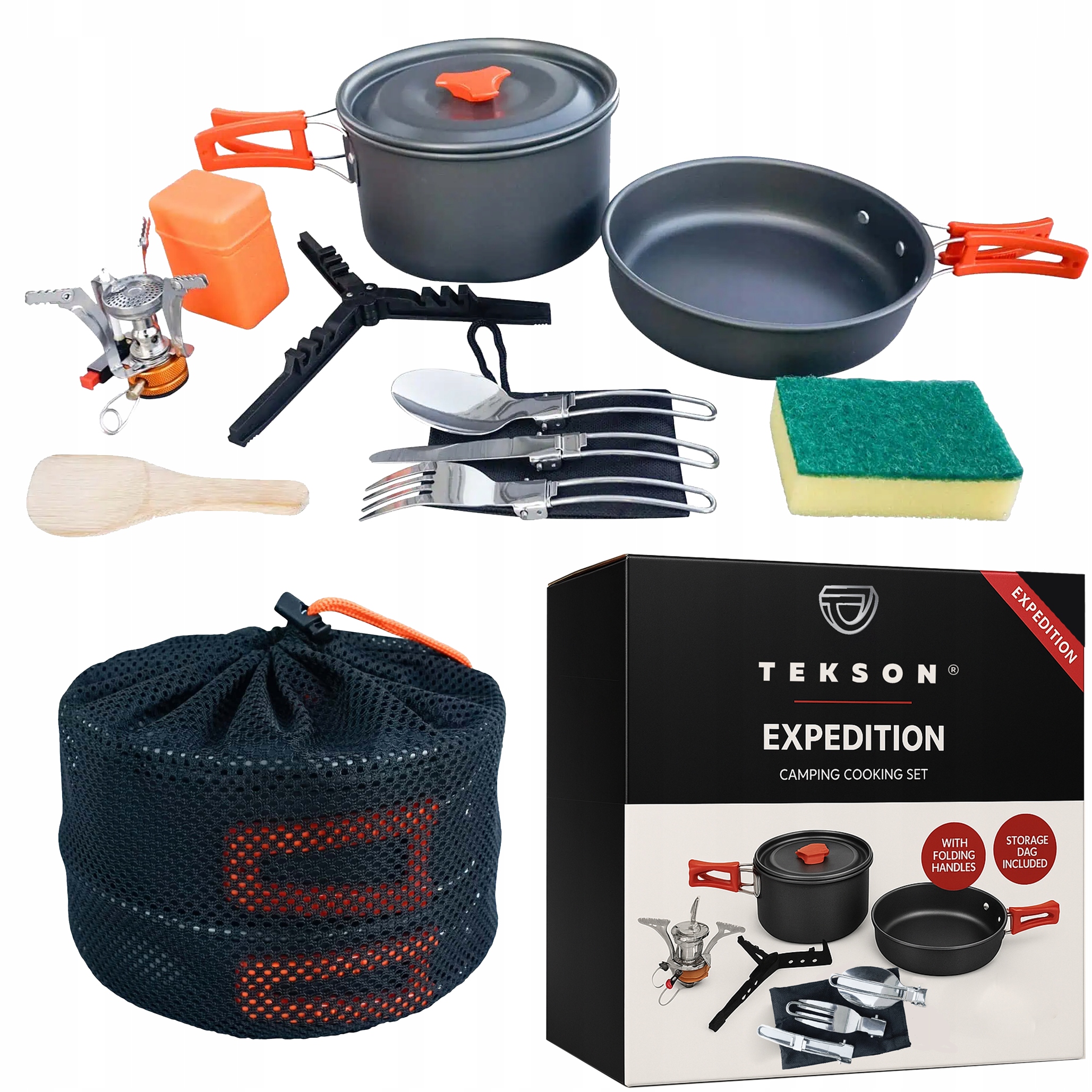 zestaw garnków campingowych expedition tekson