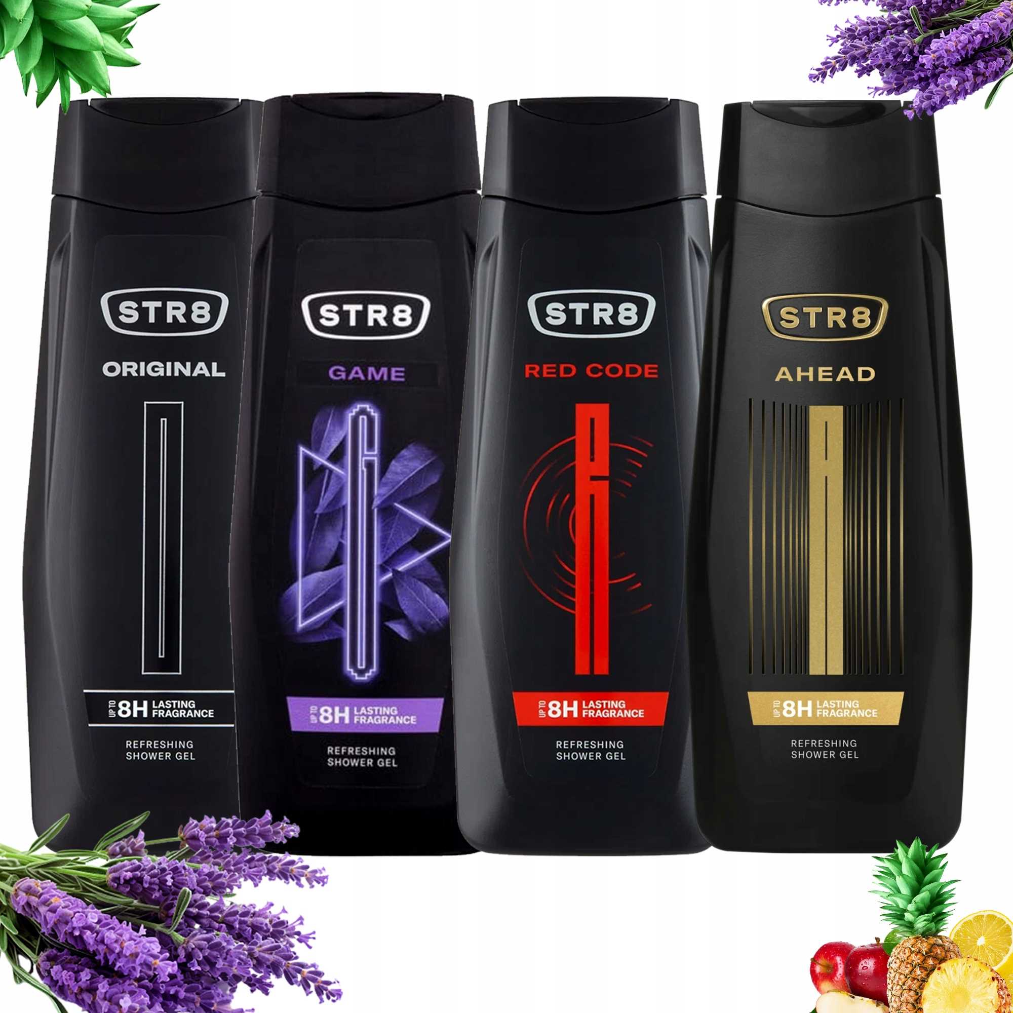 zestaw 4 x str8 żel pod prysznic mix 4 x 400ml