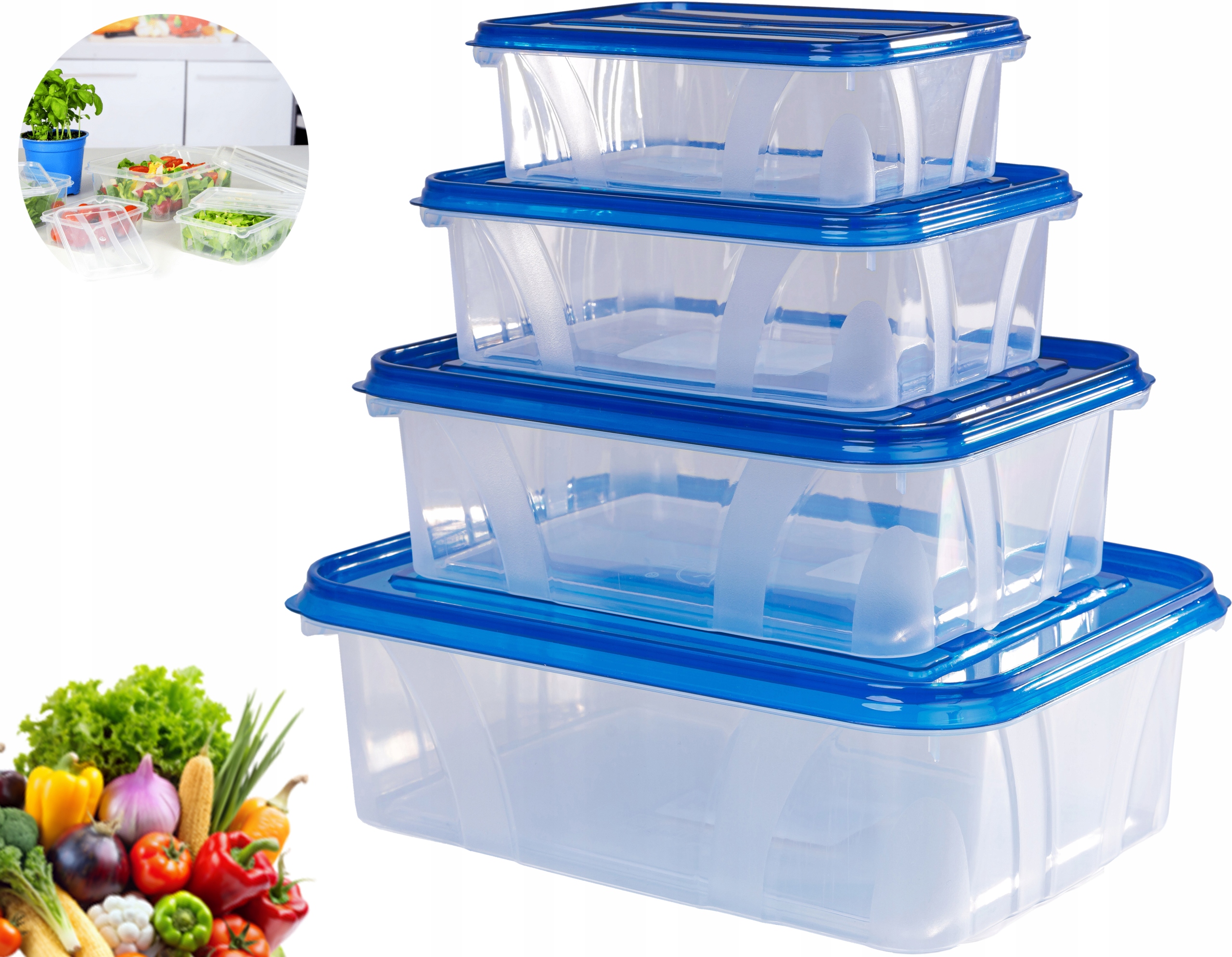 pojemnik master food - kpl niebieski