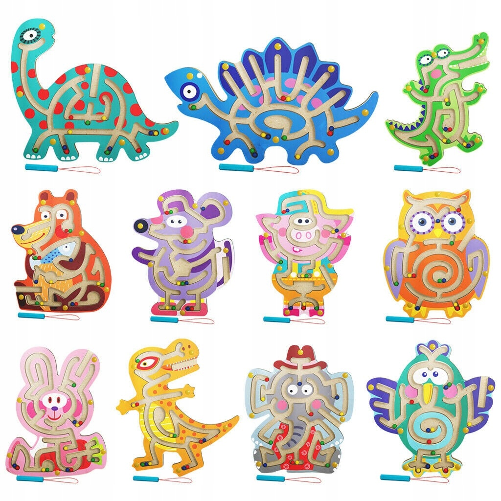 drewniany labirynt słoń jhtoy-312