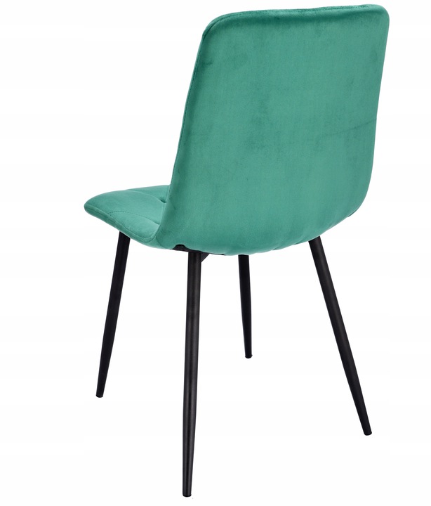 4 x krzesło tapicerowane pikowane welur nowoczesne