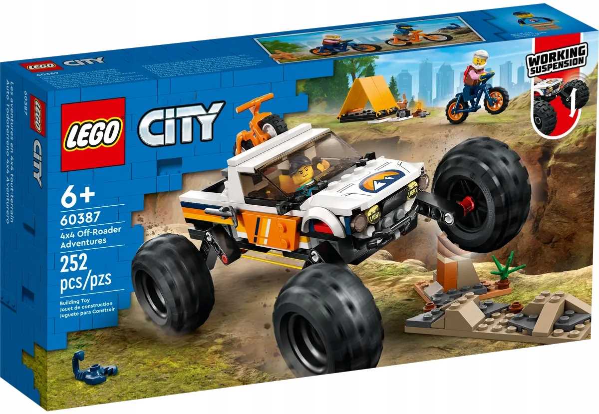 60387 - lego city - przygody samochodem terenowym z napędem 4x4