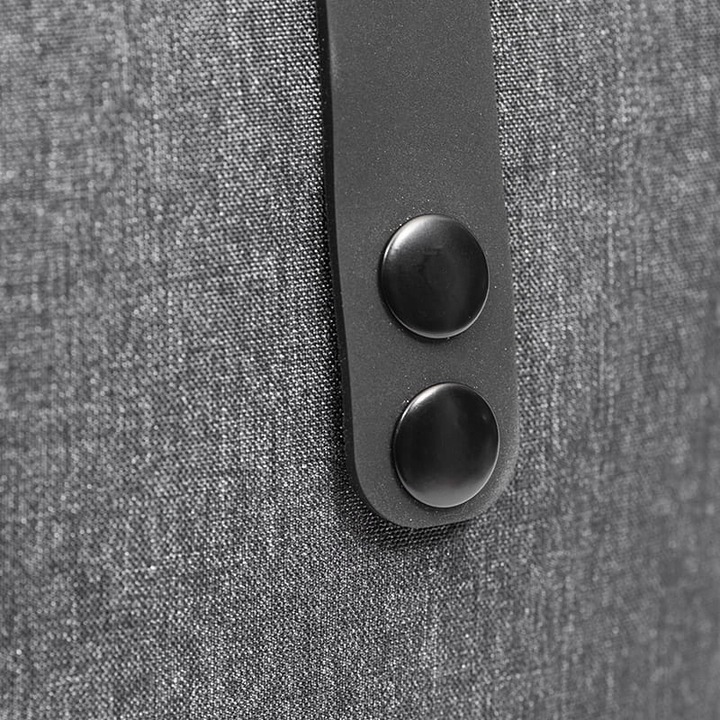 plecak czarny / szary miejski podróżny na laptop 15,6" pojemny do samolotu