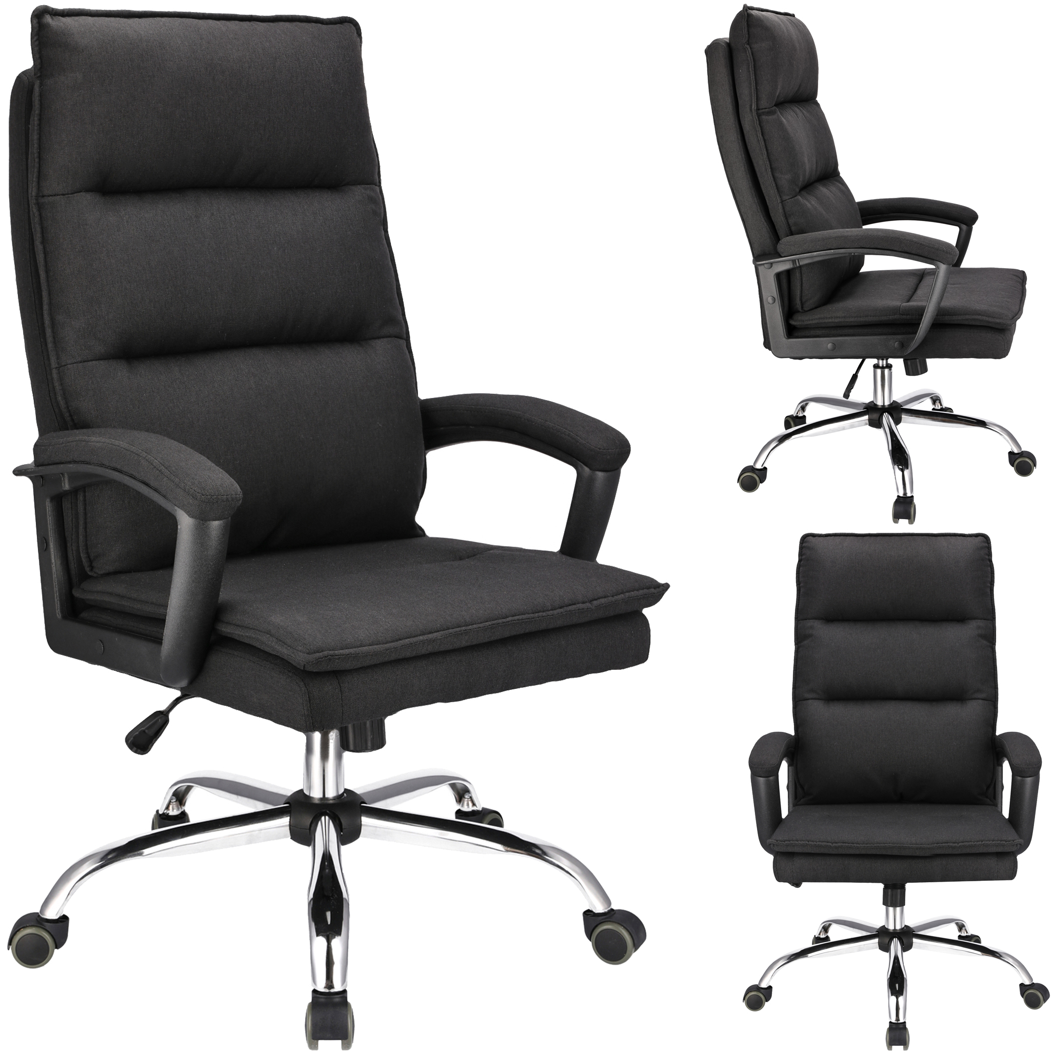 fotel biurowy espo tkanina czarny