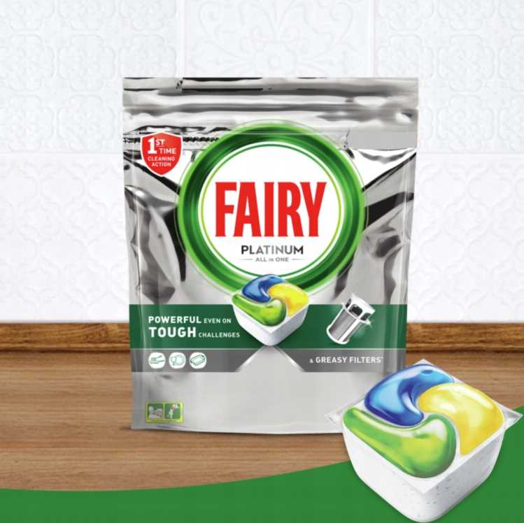 fairy kapsułki do zmywarki platinum all in one lemon 81 szt.
