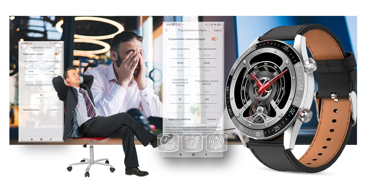 smartwatch męski gravity gt4-5