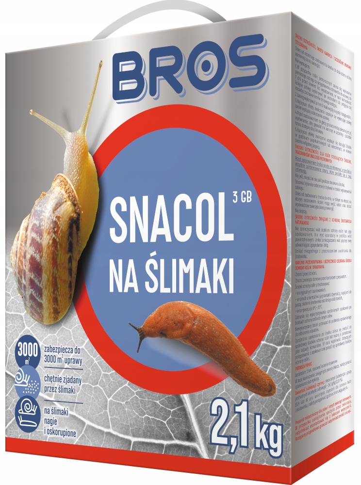 bros - snacol 3gb zwalcza ślimaki 2,1kg