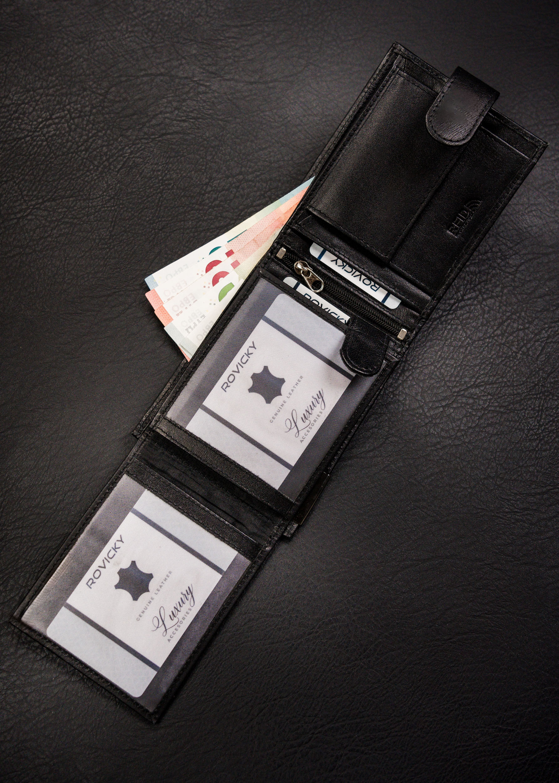 portfel męski skórzany rm-02l-bdf-bl-9984 black