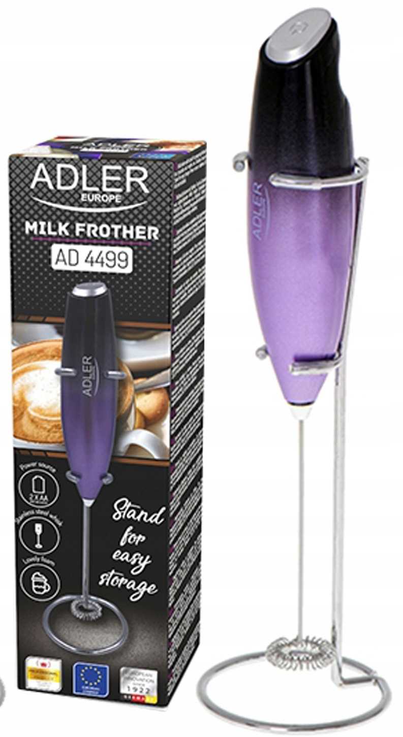 spieniacz do mleka z mieszadłem i stojakiem adler ad 4499
