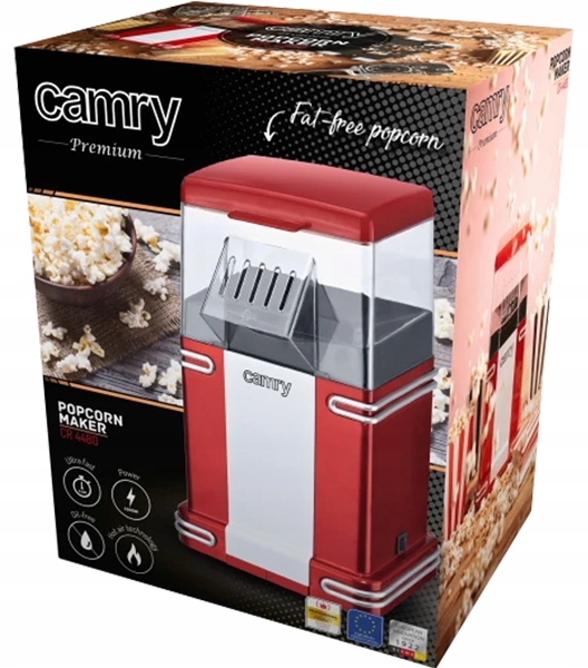 maszyna do popcornu czerwona camry cr 4480