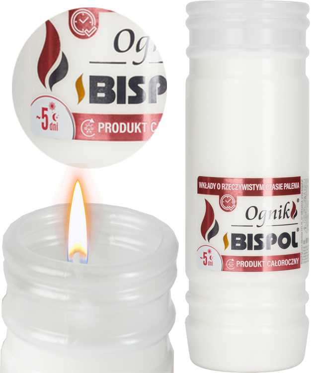 bispol - wkład zalewany ognik wp5n - 18 szt.