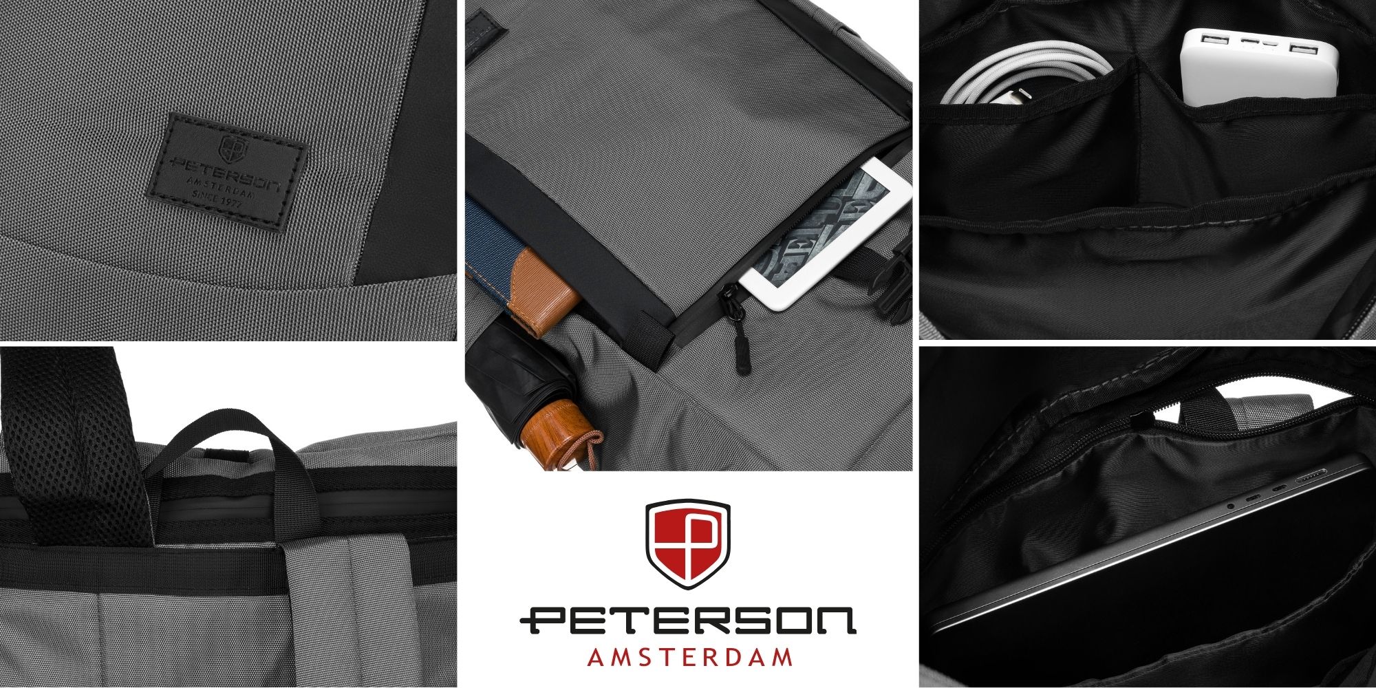 plecak miejski ptn rio-9091 gray