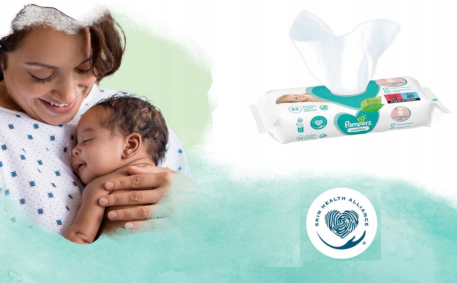 pampers chusteczki nawilżane sensitive 52 szt. - 1 op.