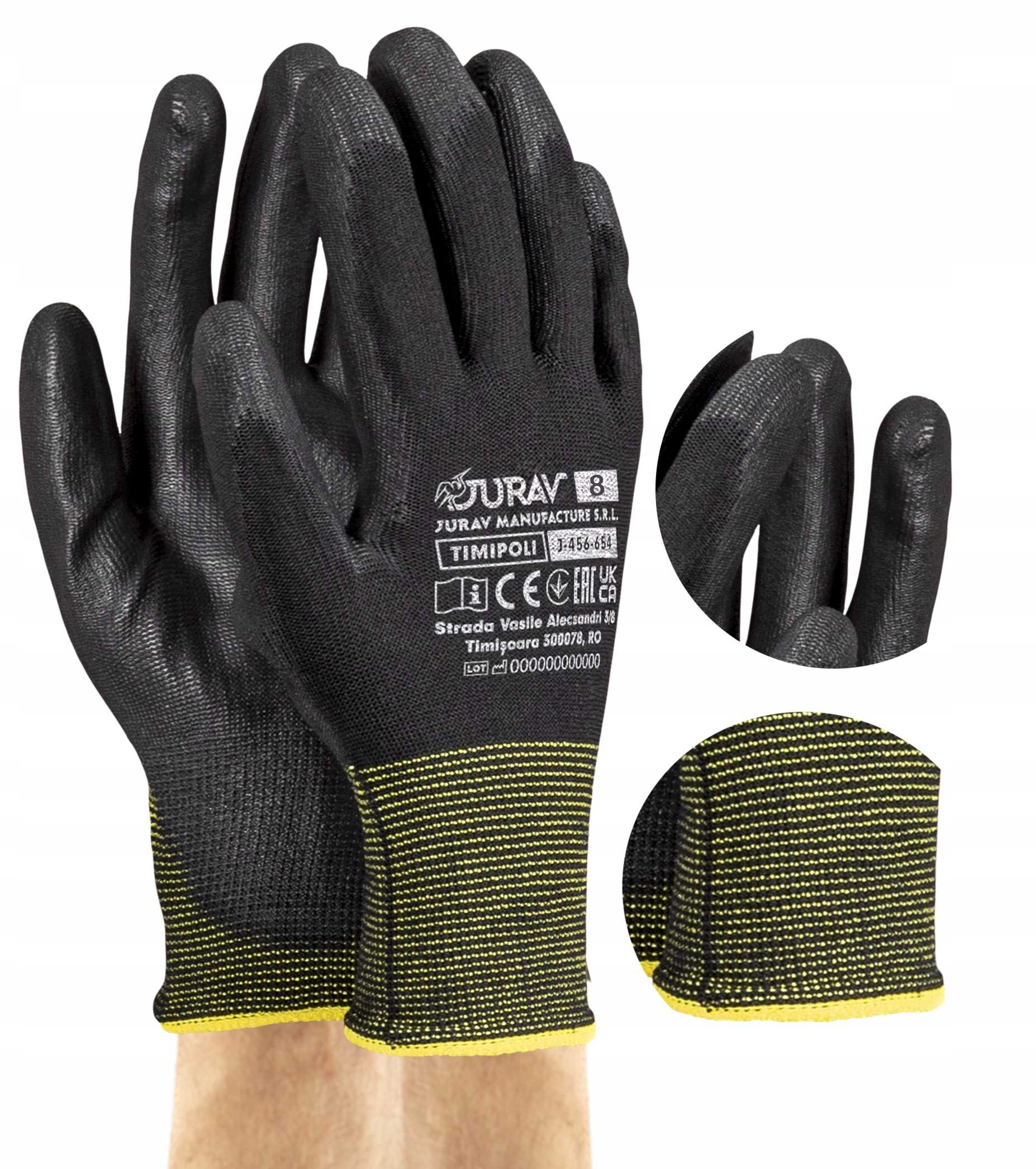 rękawice robocze czarne j-timipoli_bb8-m - 1 para