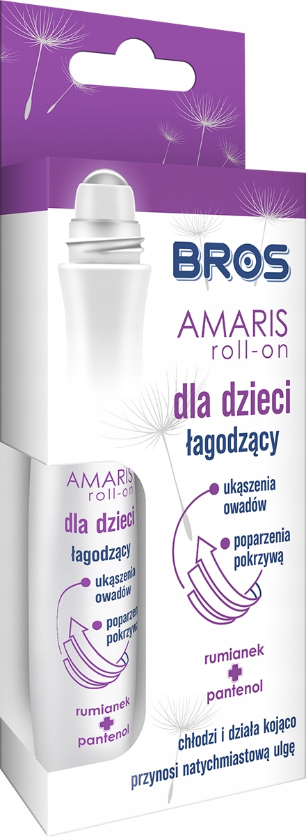 bros - amaris - roll-on dla dzieci łagodzący ukąszenia 15ml