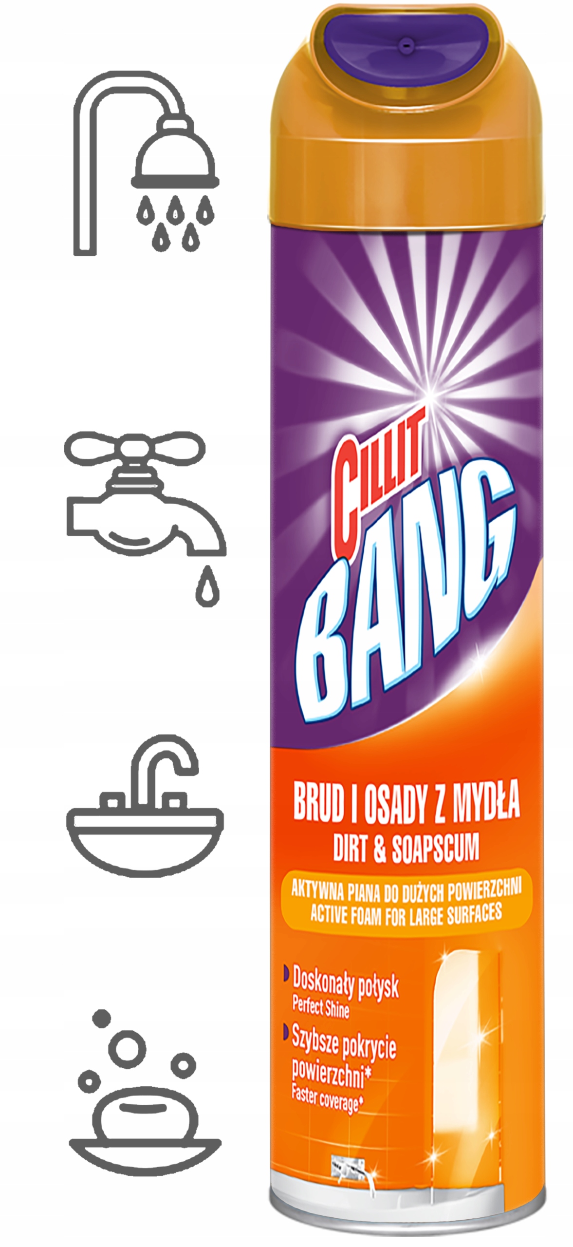 cillit bang aktywna piana osady z mydła i prysznice 600ml