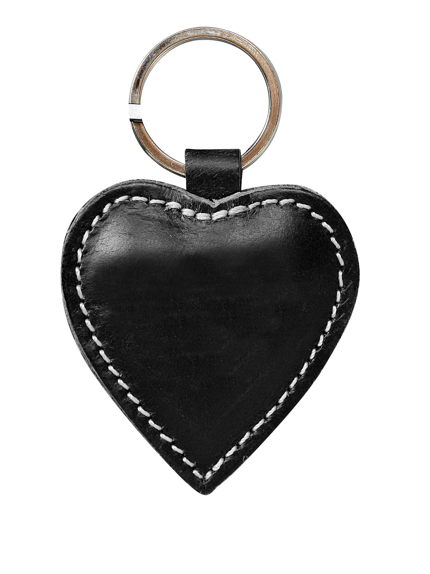 skórzany brelok - serce hg010 black