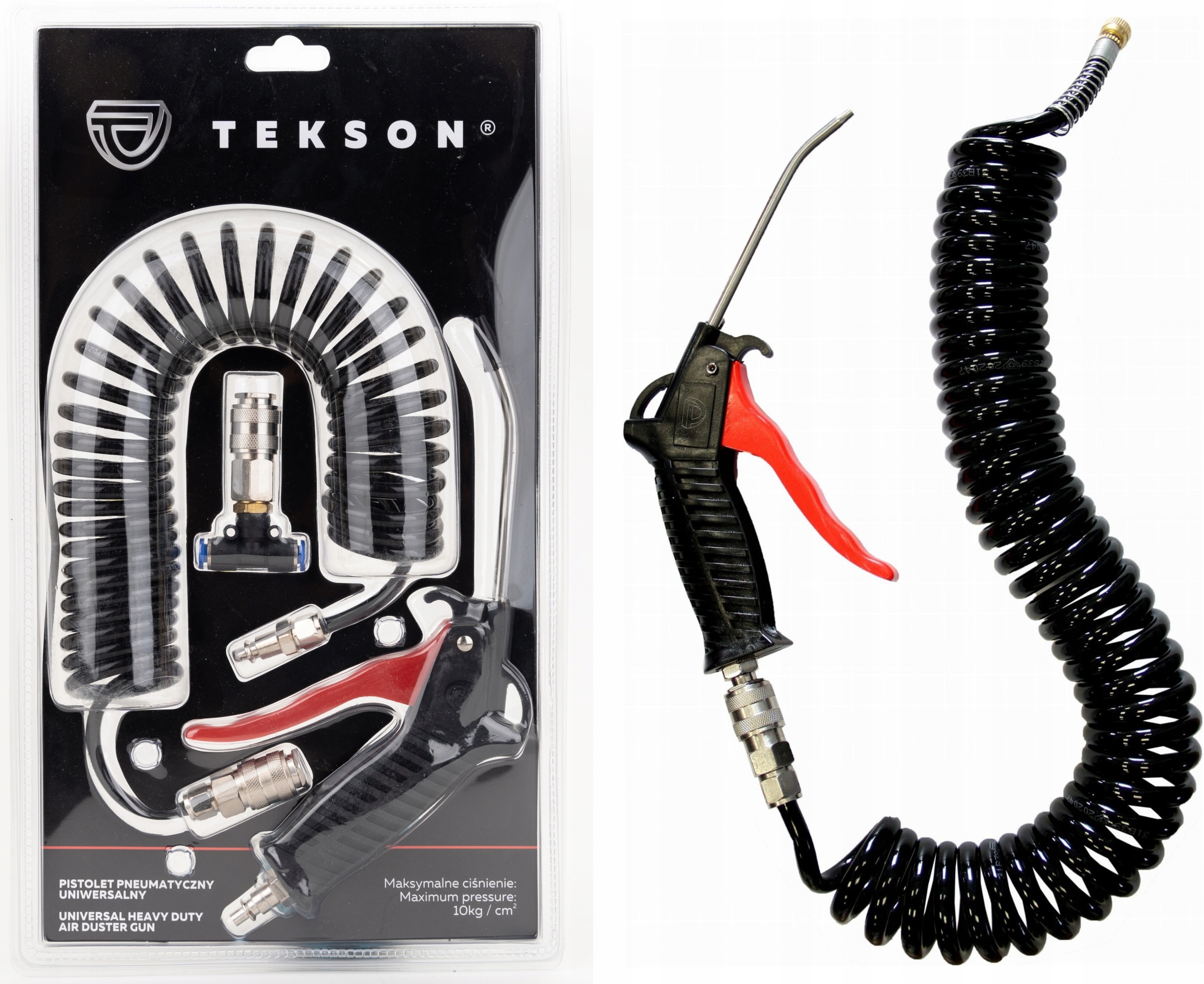 pistolet do przedmuchiwania z przewodem tekson 10kg/cm2