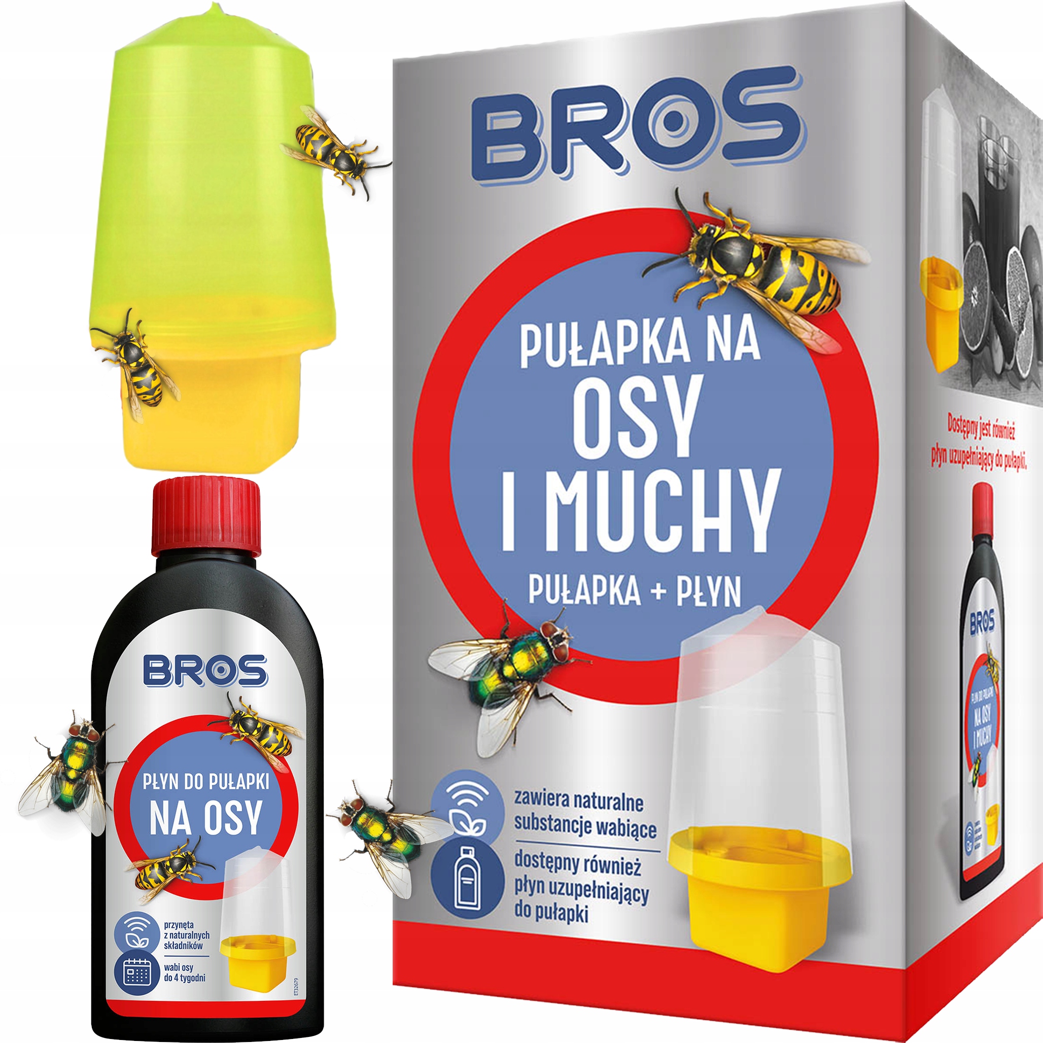 bros - pułapka z płynem na osy i muchy