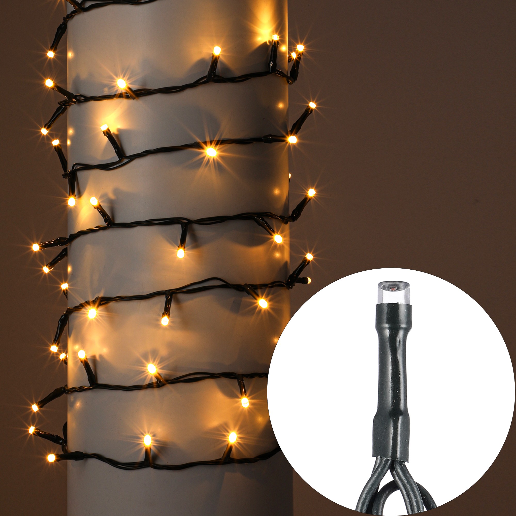 lampki choinkowe 180 led białe z timerem i kontrolerem 8 funkcji święta