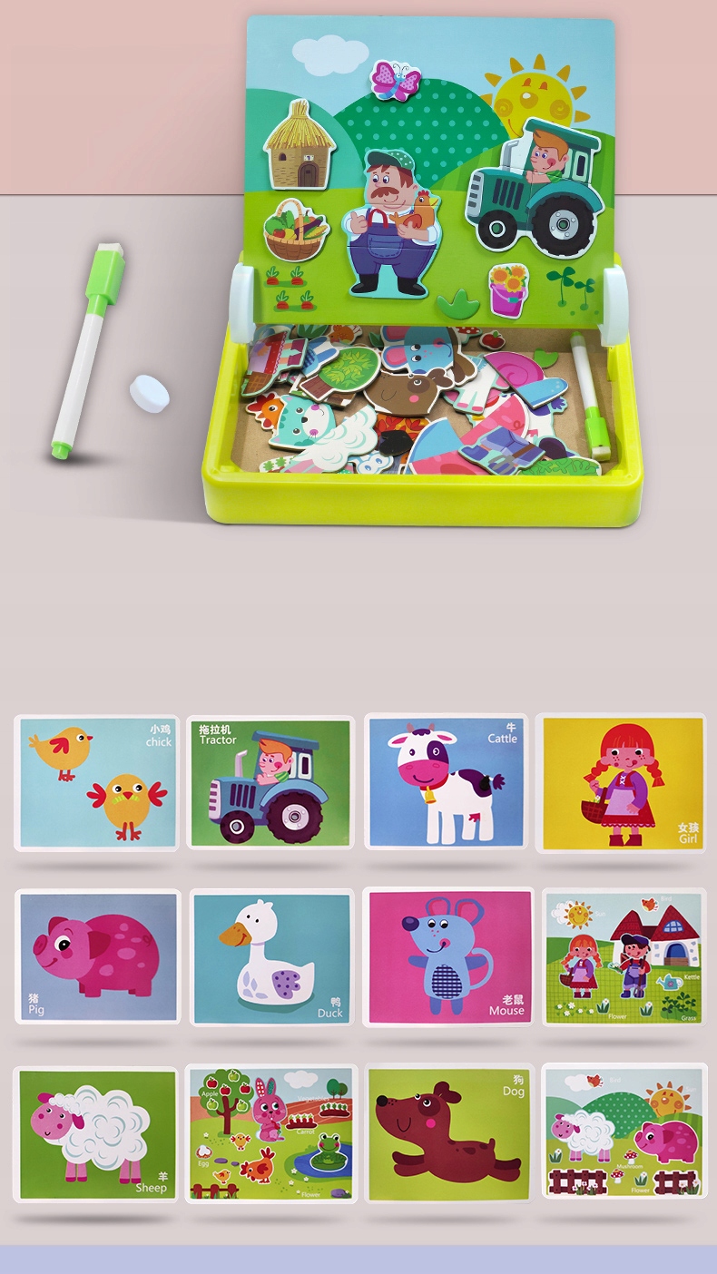 tablica skrzynka farma  magnesy