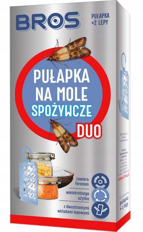 bros - pułapka na mole spożywcze duo + 2 wkłady