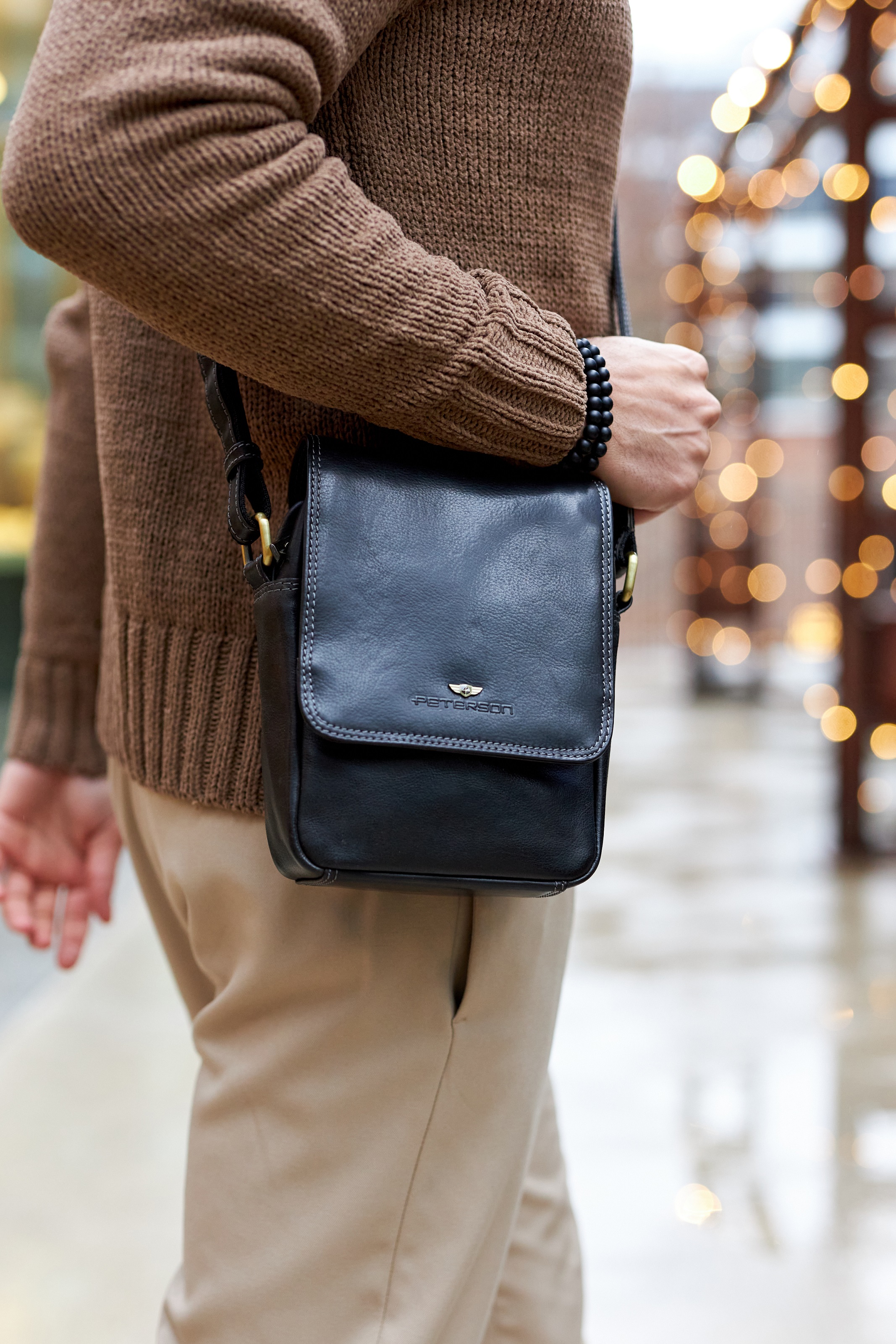 torba skórzana ptn tb-708-com black