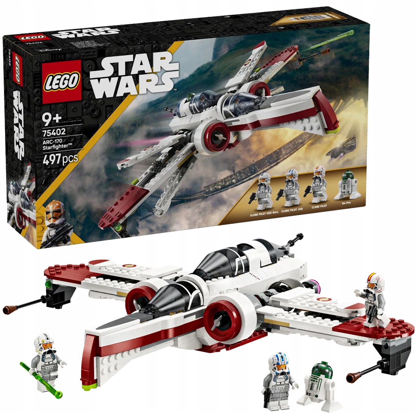 75402 - lego star wars - myśliwiec arc-170
