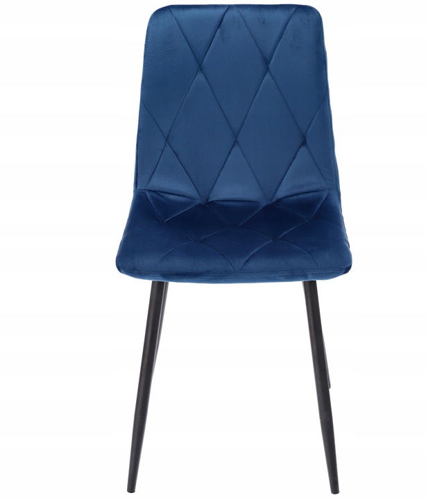 4 x krzesło tapicerowane pikowane welur nowoczesne