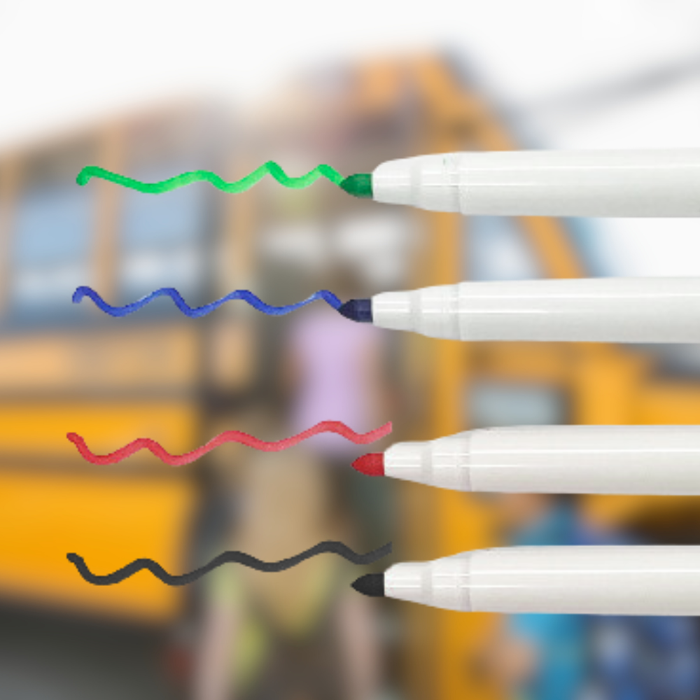 markery do tablicy suchościeralnej z magnesem suchościeralne pisaki 4szt