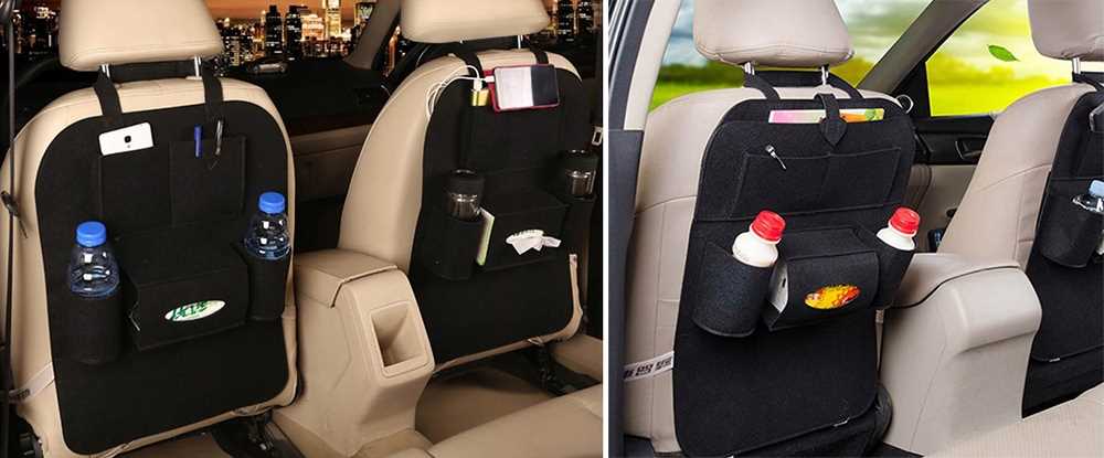 organizer na fotel samochodowy - filc