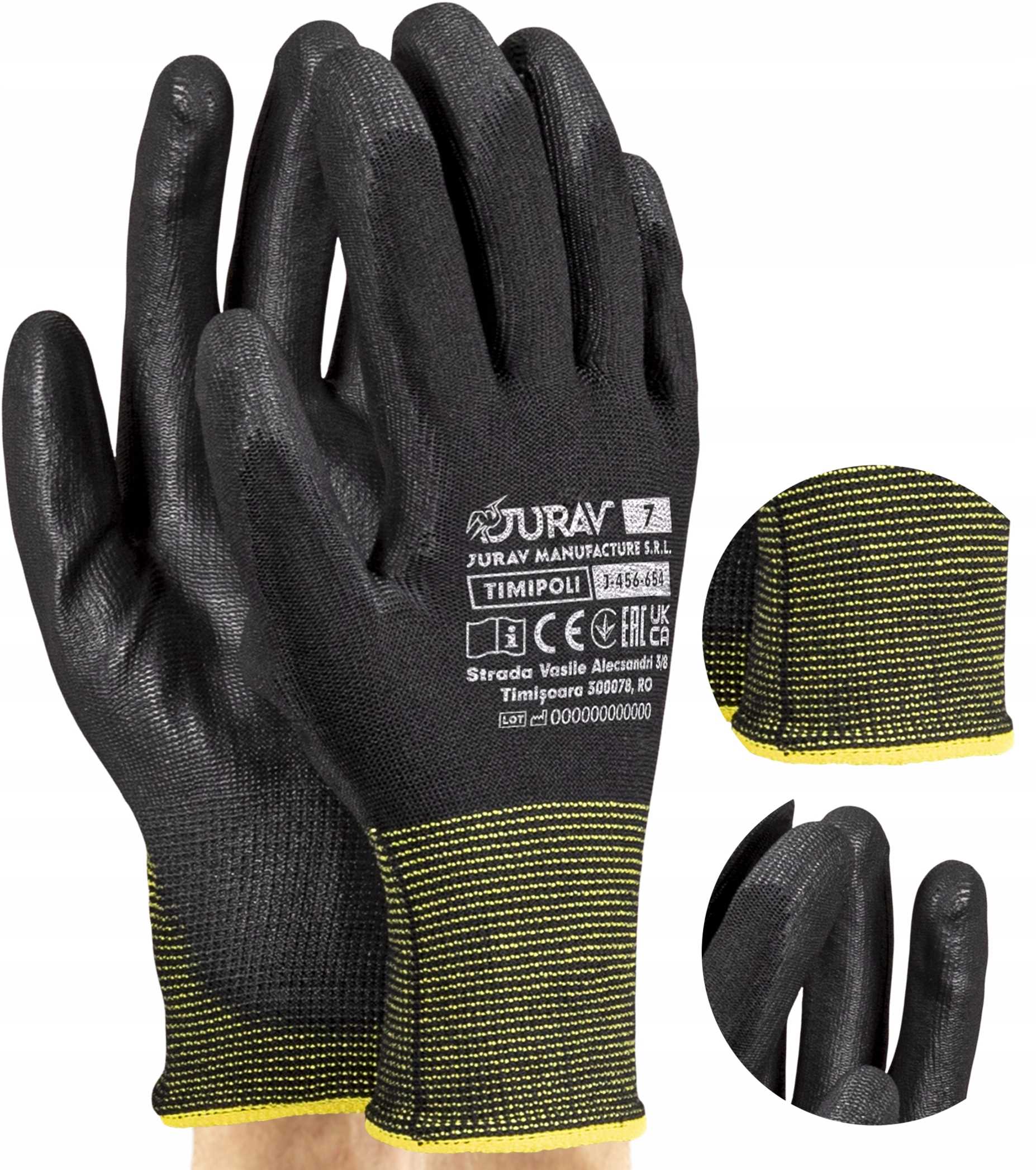 rękawice robocze czarne j-timipoli_bb7-s - 240 par