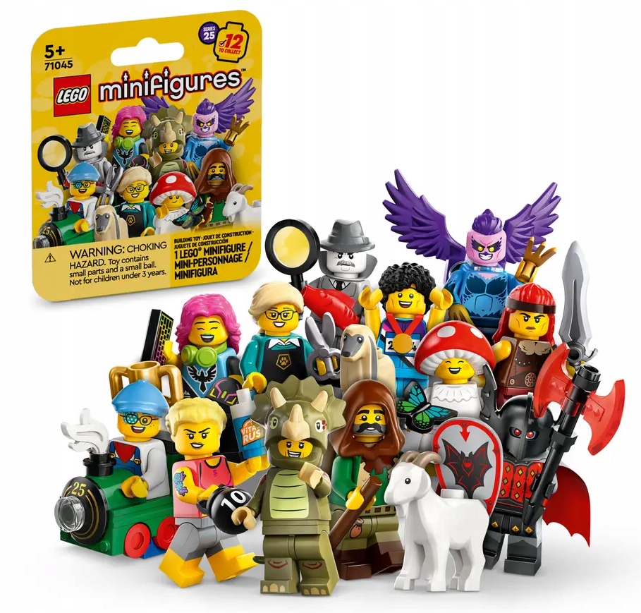 71045 - lego minifigures - miłośnik triceratopsów w przebraniu col25-8