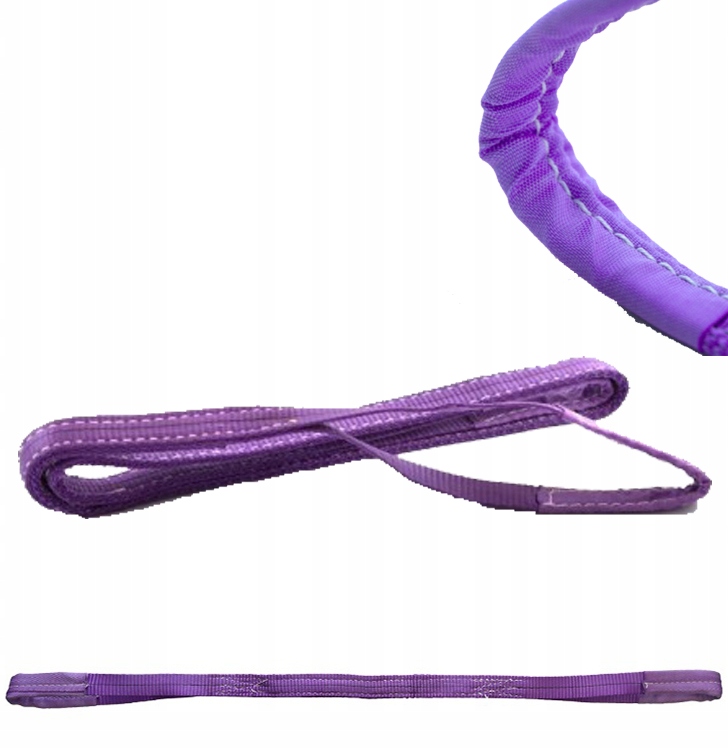 pas załadunkowy zawiesie 1m/30mm/1t pętla na końcach, fioletowy
