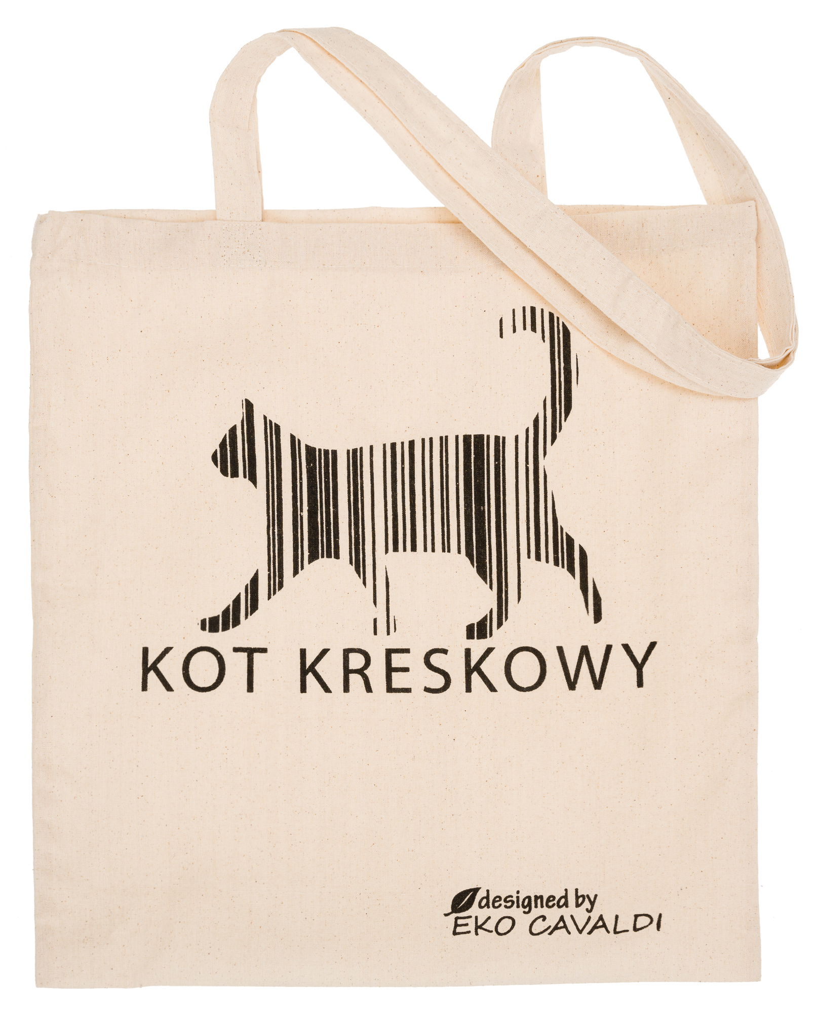 torba bawełni. eko-23-(kot kreskowy)-2105 natural
