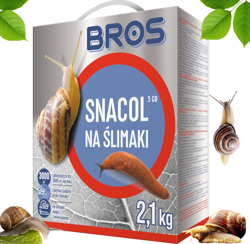 bros - snacol 3gb zwalcza ślimaki 2,1kg