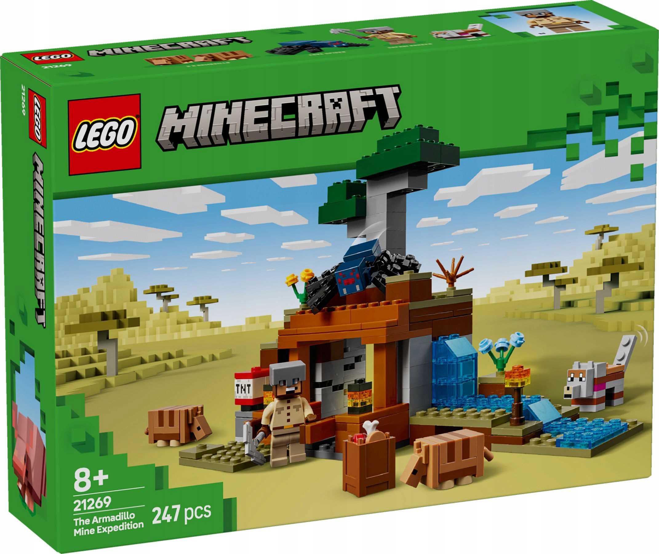 21269 - lego minecraft - wyprawa do pancernikowej kopalni