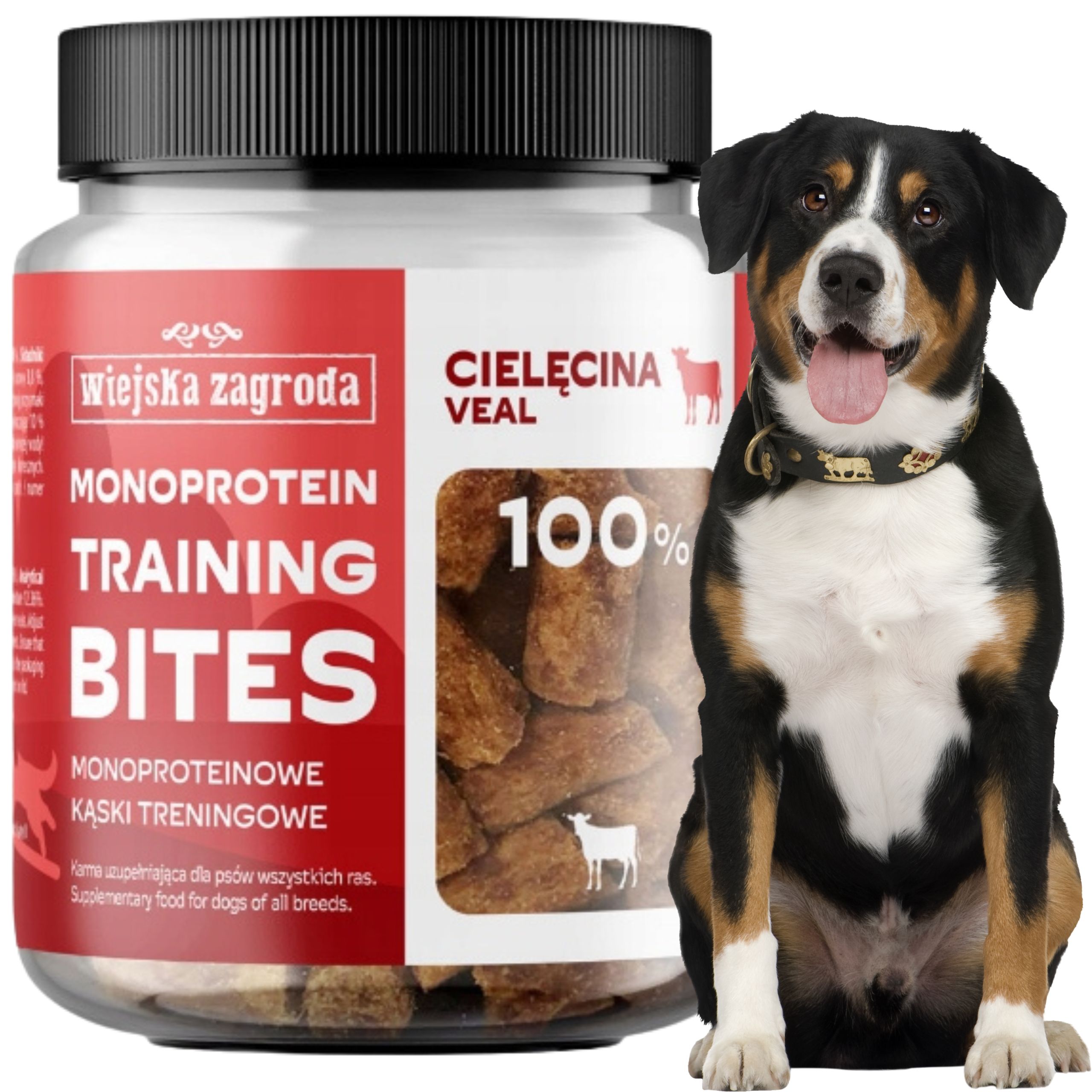 przysmaki dla psa cielęcina kąski monoproteinowe 150g wiejska zagroda