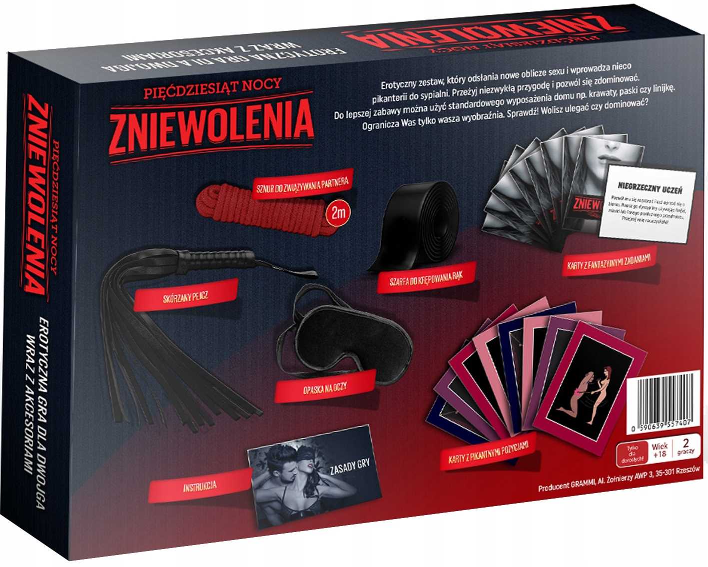 gra karciana dla dorosłych - 50 nocy zniewolenia